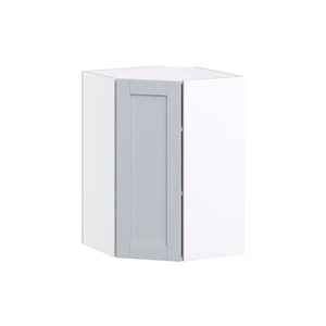 Hugo&Borg Charlesberg 24 x 35 x 24.88-in Light Grey Corner Wall Semi-Custom Cabinet