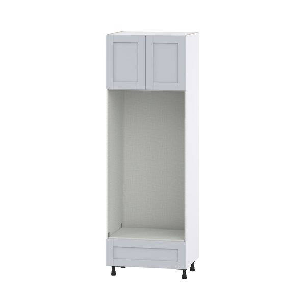 Hugo&Borg Charlesberg 30 x 89.5 x 24.88-in Light Grey Door and Drawer Pantry Semi-Custom Cabinet