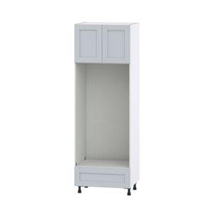 Hugo&Borg Charlesberg 30 x 89.5 x 24.88-in Light Grey Door and Drawer Pantry Semi-Custom Cabinet