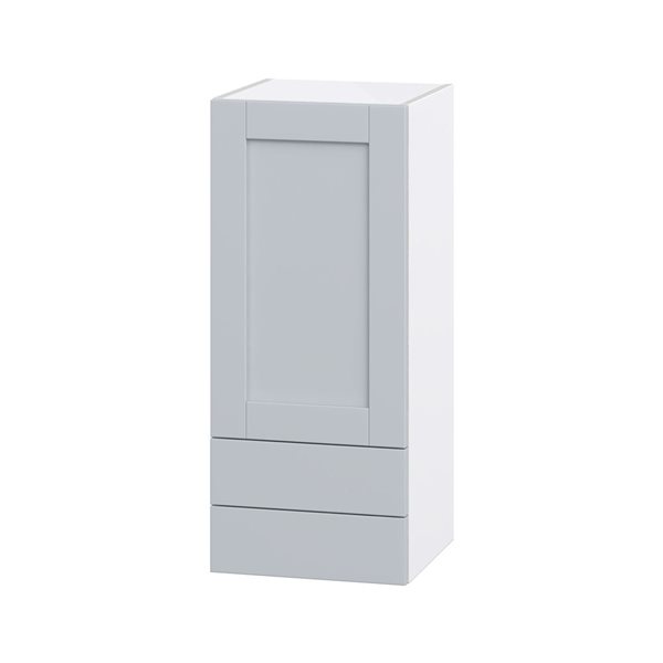 Hugo&Borg Charlesberg 15 x 35 x 14.88-in Light Grey Door and Drawer Wall Semi-Custom Cabinet