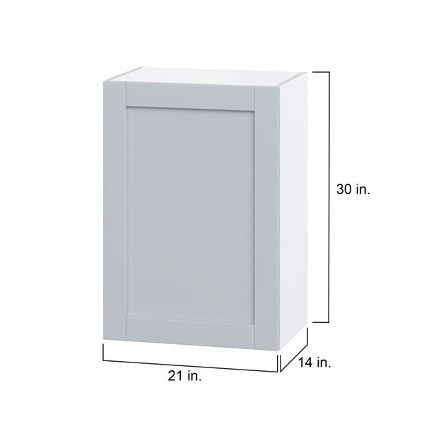 Hugo&Borg Charlesberg 21 x 30 x 14.88-in Light Grey Door Wall Semi-Custom Cabinet