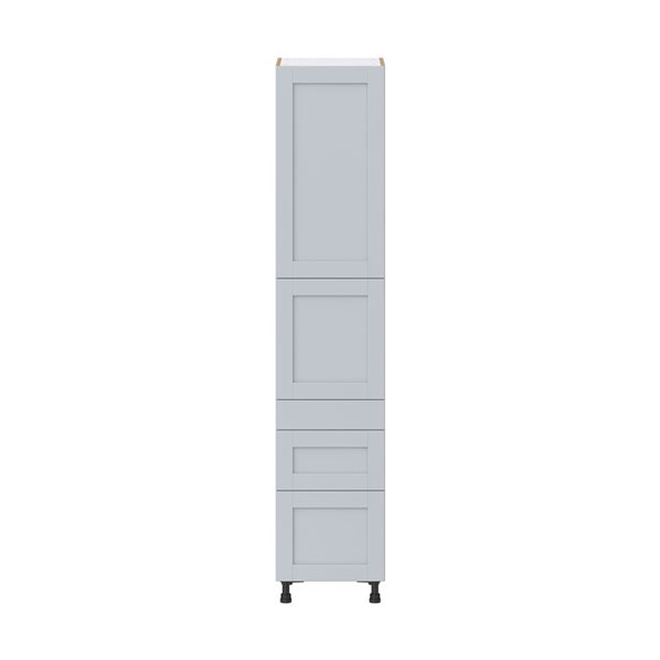 Hugo&Borg Charlesberg 18 x 89.5 x 24.88-in Light Grey Door and Drawer Pantry Semi-Custom Cabinet