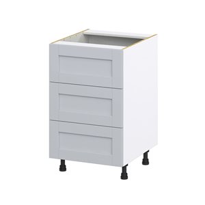 Hugo&Borg Charlesberg 21 x 34.5 x 24.88-in Light Grey Drawer Base Semi-Custom Cabinet