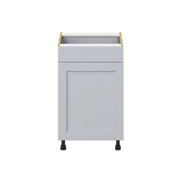 Hugo&Borg Charlesberg 21 x 34.5 x 24.88-in Light Grey Door and Drawer Base Semi-Custom Cabinet