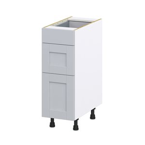 Hugo&Borg Charlesberg 12 x 34.5 x 24.88-in Light Grey Drawer Base Semi-Custom Cabinet