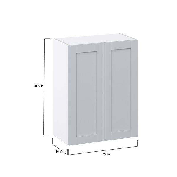 Hugo&Borg Charlesberg 27 x 35 x 14.88-in Light Grey Door Wall Semi-Custom Cabinet