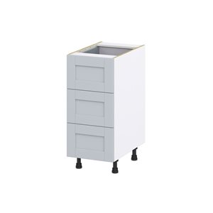 Hugo&Borg Charlesberg 15 x 34.5 x 24.88-in Light Grey Drawer Base Semi-Custom Cabinet