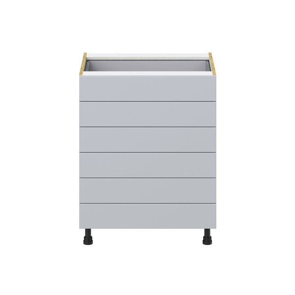 Hugo&Borg Charlesberg 27 x 34.5 x 24.88-in Light Grey Drawer Base Semi-Custom Cabinet