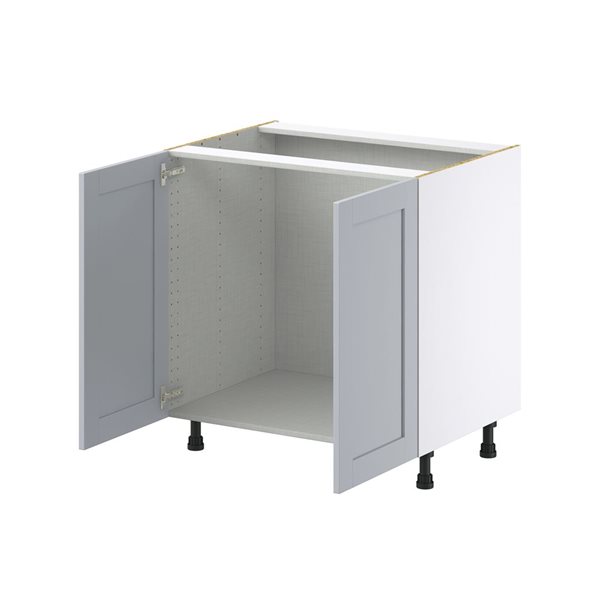 Hugo&Borg Charlesberg 33 x 34.5 x 24.88-in Light Grey Door Base Semi-Custom Cabinet