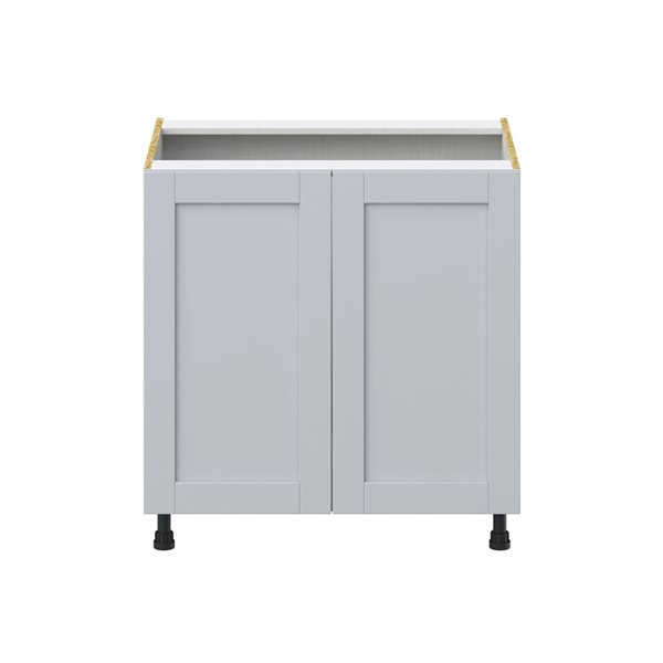 Hugo&Borg Charlesberg 33 x 34.5 x 24.88-in Light Grey Door Base Semi-Custom Cabinet