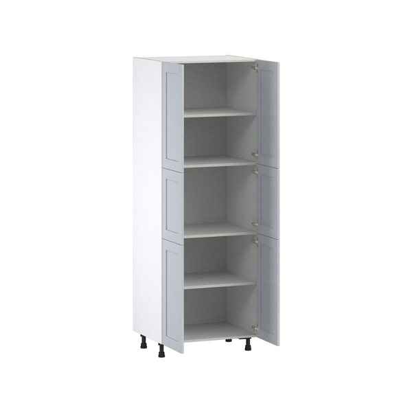 Hugo&Borg Charlesberg 30 x 84.5 x 24.88-in Light Grey Door Pantry Semi-Custom Cabinet