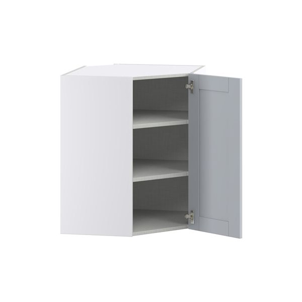 Hugo&Borg Charlesberg 24 x 30 x 24.88-in Light Grey Corner Wall Semi-Custom Cabinet