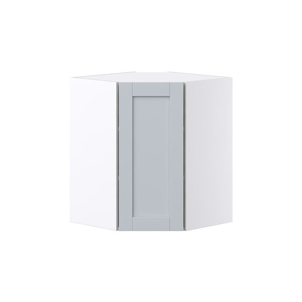 Hugo&Borg Charlesberg 24 x 30 x 24.88-in Light Grey Corner Wall Semi-Custom Cabinet