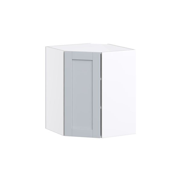 Hugo&Borg Charlesberg 24 x 30 x 24.88-in Light Grey Corner Wall Semi-Custom Cabinet