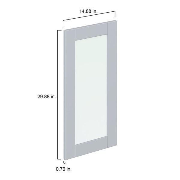 Hugo&Borg Charlesberg 14.88 x 29.88 x 0.75-in Cabinet Door Front