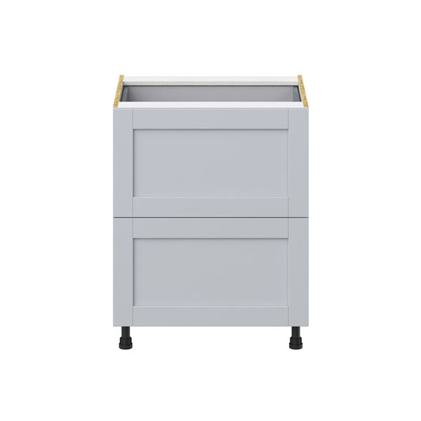 Hugo&Borg Charlesberg 27 x 34.5 x 24.88-in Light Grey Drawer Base Semi-Custom Cabinet