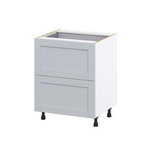 Hugo&Borg Charlesberg 27 x 34.5 x 24.88-in Light Grey Drawer Base Semi-Custom Cabinet