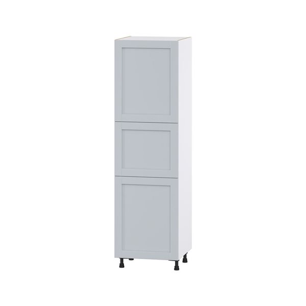 Hugo&Borg Charlesberg 24 x 84.5 x 24.88-in Light Grey Door and Drawer Pantry Semi-Custom Cabinet