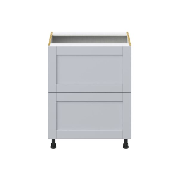 Hugo&Borg Charlesberg 27 x 34.5 x 24.88-in Light Grey Drawer Base Semi-Custom Cabinet