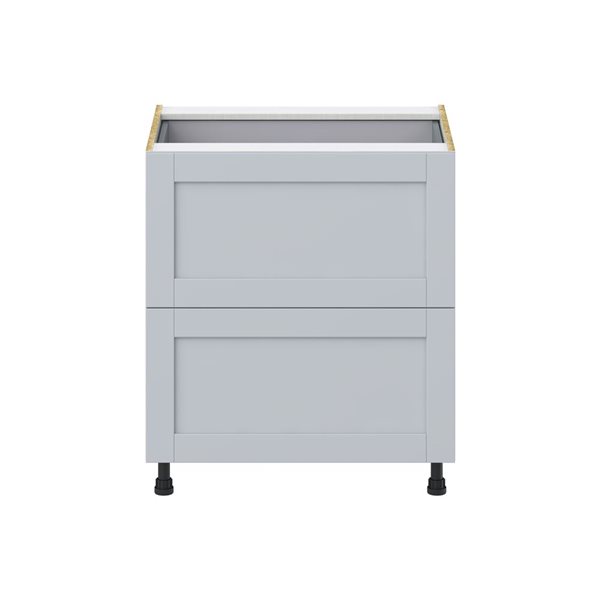 Hugo&Borg Charlesberg 30 x 34.5 x 24.88-in Light Grey Drawer Base Semi-Custom Cabinet