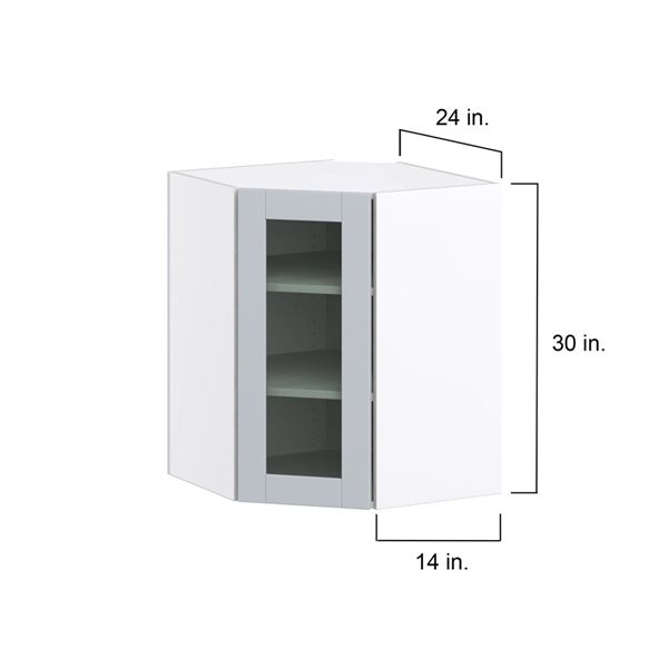 Hugo&Borg Charlesberg 24 x 30 x 24.88-in Light Grey Door Wall Semi-Custom Cabinet