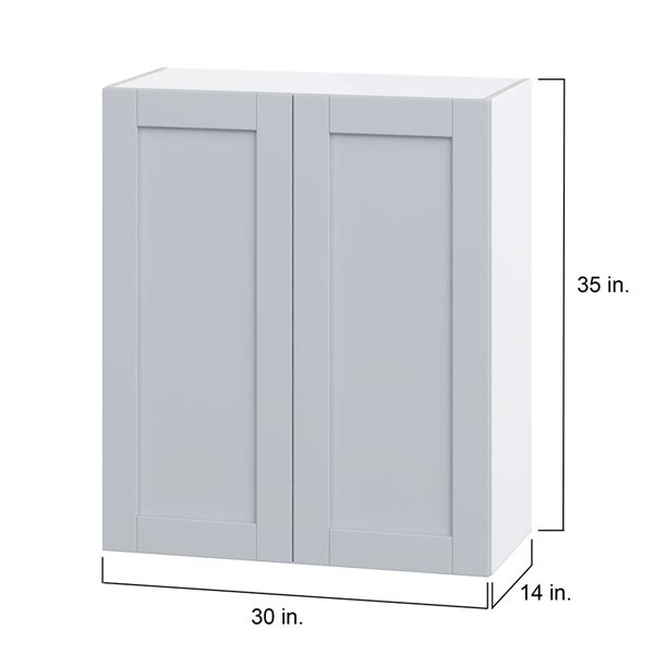 Hugo&Borg Charlesberg 30 x 35 x 14.88-in Light Grey Door Wall Semi-Custom Cabinet