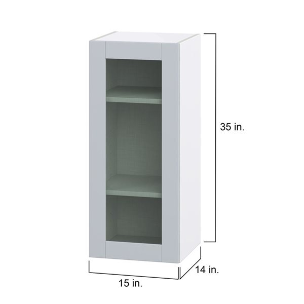 Hugo&Borg Charlesberg 15 x 35 x 14.88-in Light Grey Door Wall Semi-Custom Cabinet