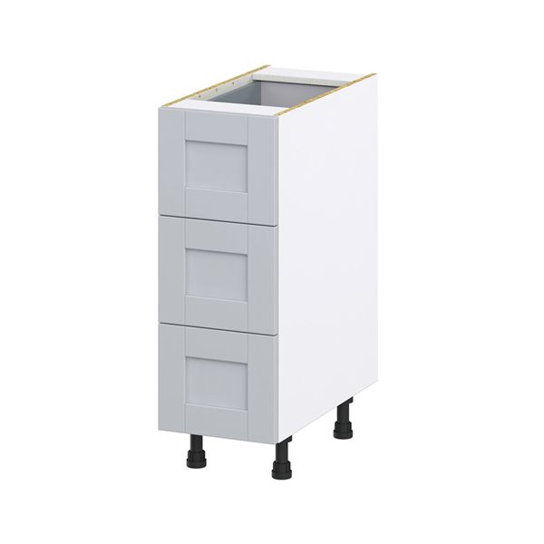 Hugo&Borg Charlesberg 12 x 34.5 x 24.88-in Light Grey Drawer Base Semi-Custom Cabinet