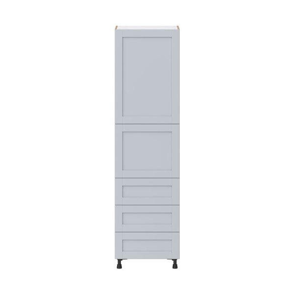 Hugo&Borg Charlesberg 24 x 89.5 x 24.88-in Light Grey Door and Drawer Pantry Semi-Custom Cabinet