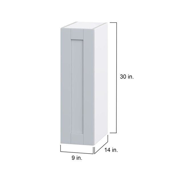 Hugo&Borg Charlesberg 9 x 30 x 14.88-in Light Grey Door Wall Semi-Custom Cabinet