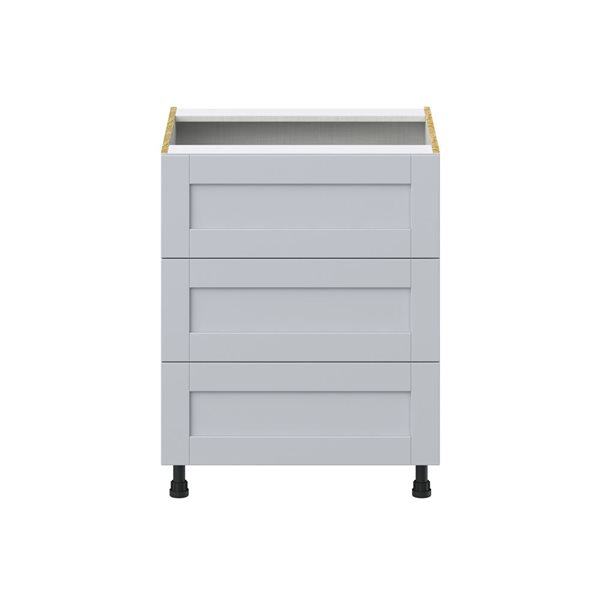 Hugo&Borg Charlesberg 27 x 34.5 x 24.88-in Light Grey Drawer Base Semi-Custom Cabinet