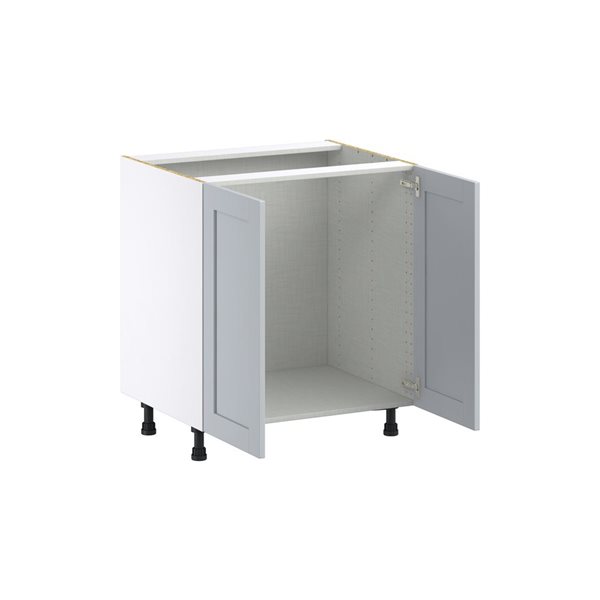 Hugo&Borg Charlesberg 30 x 34.5 x 24.88-in Light Grey Sink Base Semi-Custom Cabinet