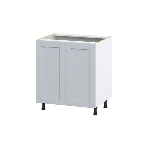 Hugo&Borg Charlesberg 30 x 34.5 x 24.88-in Light Grey Sink Base Semi-Custom Cabinet