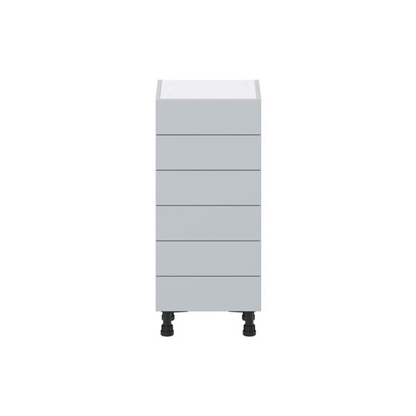 Hugo&Borg Charlesberg 15 x 34.5 x 14.88-in Light Grey Drawer Base Semi-Custom Cabinet