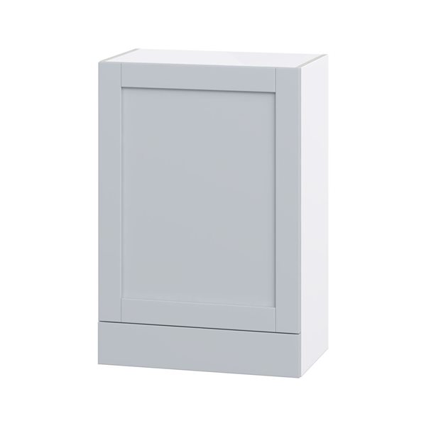 Hugo&Borg Charlesberg 24 x 35 x 14.88-in Light Grey Door and Drawer Wall Semi-Custom Cabinet