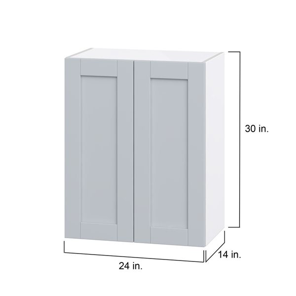 Hugo&Borg Charlesberg 24 x 30 x 14.88-in Light Grey Door Wall Semi-Custom Cabinet