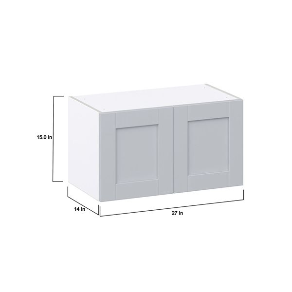 Hugo&Borg Charlesberg 27 x 15 x 14.88-in Light Grey Door Wall Semi-Custom Cabinet