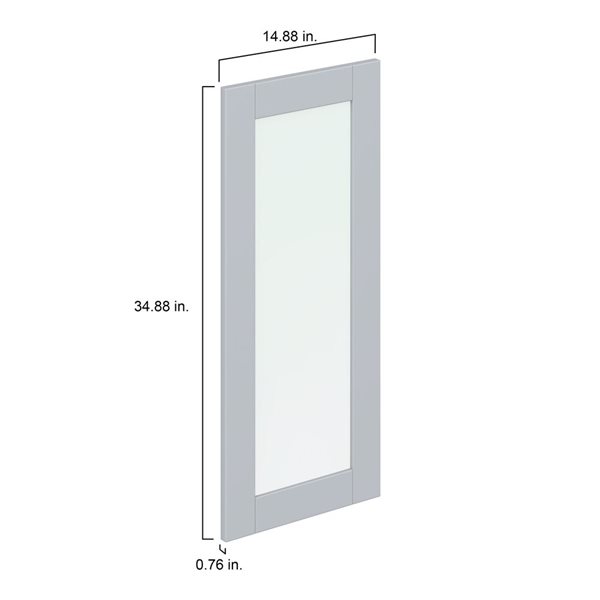 Hugo&Borg Charlesberg 14.88 x 34.88 x 0.75-in Cabinet Door Front