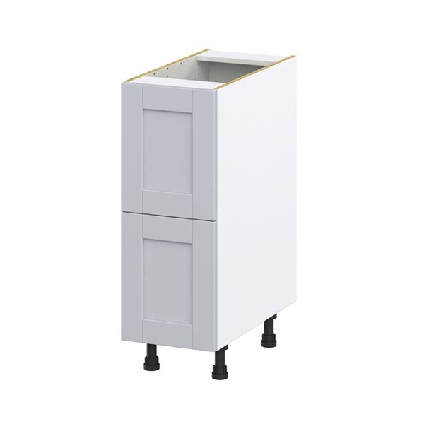 Hugo&Borg Charlesberg 12 x 34.5 x 24.88-in Light Grey Drawer Base Semi-Custom Cabinet