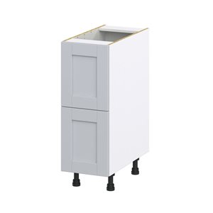 Hugo&Borg Charlesberg 12 x 34.5 x 24.88-in Light Grey Drawer Base Semi-Custom Cabinet