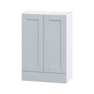 Hugo&Borg Charlesberg 24 x 35 x 14.88-in Light Grey Door and Drawer Wall Semi-Custom Cabinet