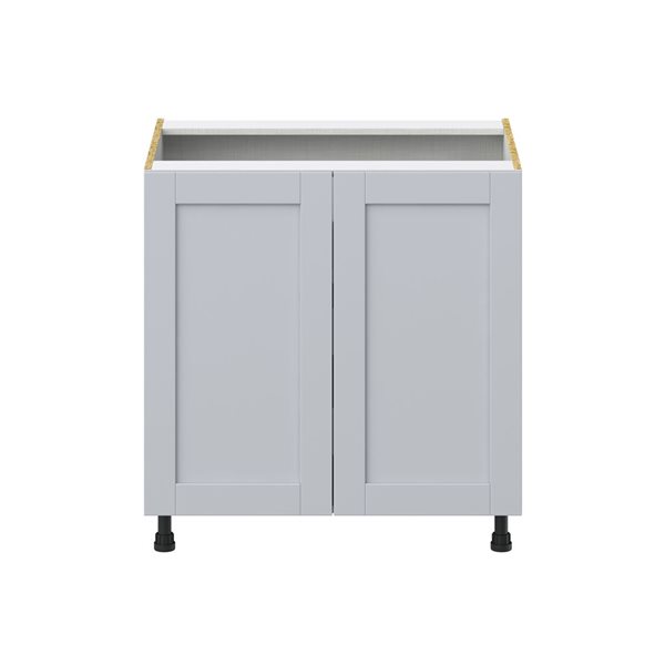 Hugo&Borg Charlesberg 33 x 34.5 x 24.88-in Light Grey Door and Drawer Base Semi-Custom Cabinet