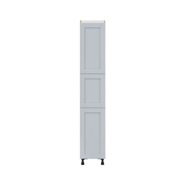 Hugo&Borg Charlesberg 15 x 84.5 x 24.88-in Light Grey Door and Drawer Pantry Semi-Custom Cabinet