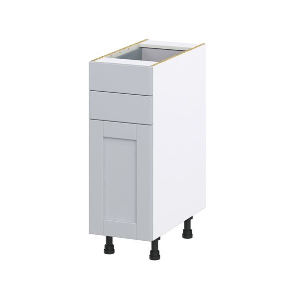 Hugo&Borg Charlesberg 12 x 34.5 x 24.88-in Light Grey Door and Drawer Base Semi-Custom Cabinet