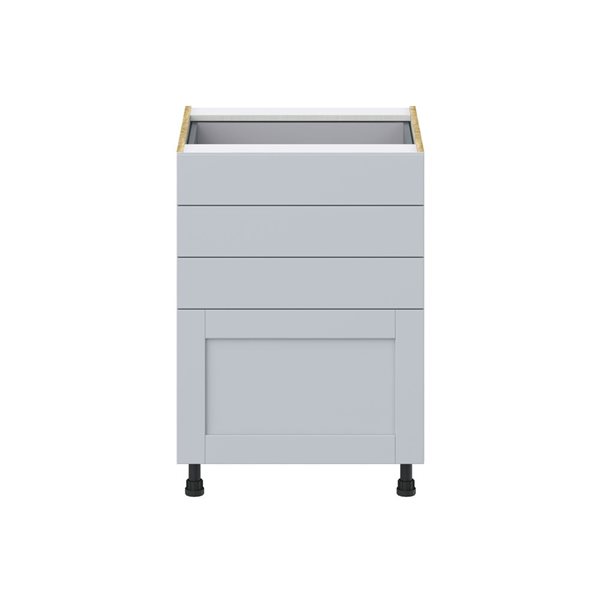 Hugo&Borg Charlesberg 24 x 34.5 x 24.88-in Light Grey Drawer Base Semi-Custom Cabinet