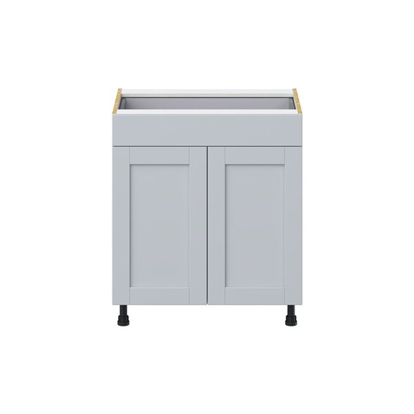 Hugo&Borg Charlesberg 30 x 34.5 x 24.88-in Light Grey Door and Drawer Base Semi-Custom Cabinet