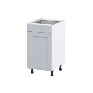 Hugo&Borg Charlesberg 18 x 34.5 x 25.88-in Light Grey Drawer Base Semi-Custom Cabinet