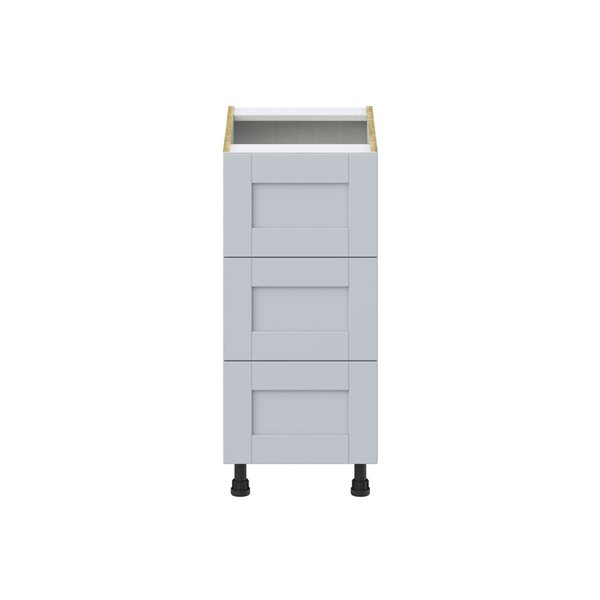 Hugo&Borg Charlesberg 15 x 34.5 x 24.88-in Light Grey Drawer Base Semi-Custom Cabinet