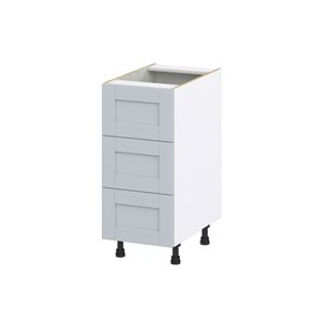 Hugo&Borg Charlesberg 15 x 34.5 x 24.88-in Light Grey Drawer Base Semi-Custom Cabinet