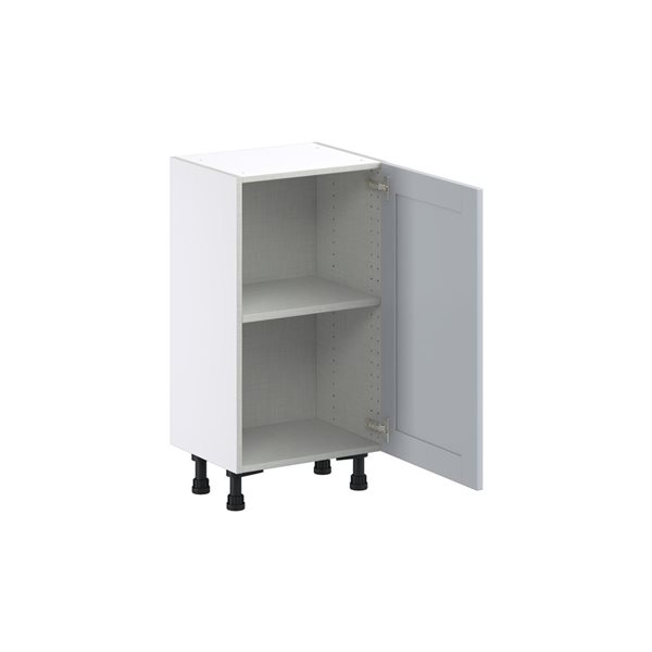 Hugo&Borg Charlesberg 18 x 34.5 x 14.88-in Light Grey Door Base Semi-Custom Cabinet